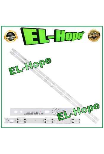 KIT DE 2 BARRES DE 6 RUBAN LED POUR TV 32 AKAI LB1072 JL.D32061330-032BS-M V02 L615mm