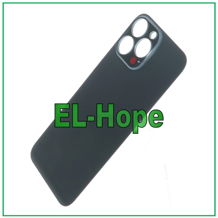Coque arrie're en verre avec grand trou pour iPhone 13 Pro Max, graphite