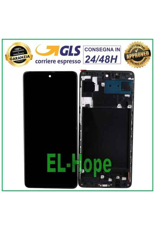 Écran tactile LCD TFT avec châssis pour Samsung Galaxy A71, SM-A715, A715F
