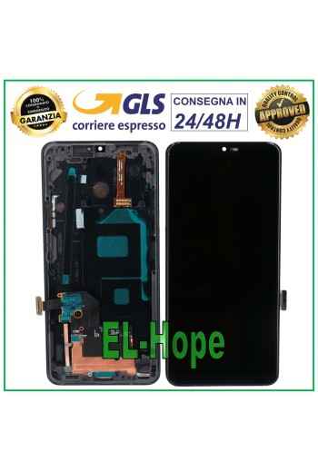 Cadre d e'cran LCD pour LG G7 ThinQ LMG710 LMW EMW Écran tactile assemble'
