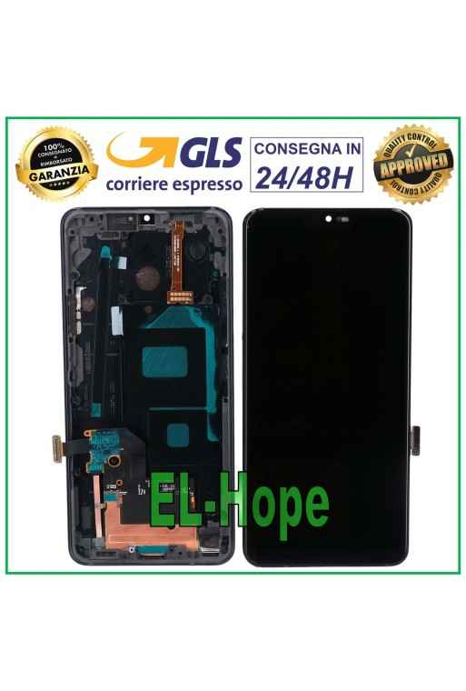 Cadre d e'cran LCD pour LG G7 ThinQ LMG710 LMW EMW Écran tactile assemble'
