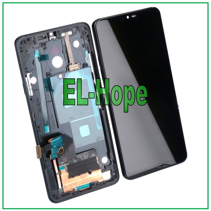 Cadre d e'cran LCD pour LG G7 ThinQ LMG710 LMW EMW Écran tactile assemble'
