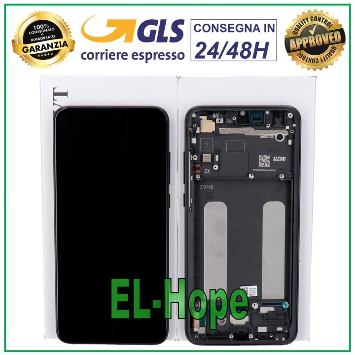 Écran LCD d origine + cadre Xiaomi Mi 9 Lite M1904F3BG, e'cran tactile en verre noir