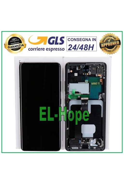 Écran LCD 100 % d origine Samsung Galaxy S21 Ultra SM-G998 tactile noir