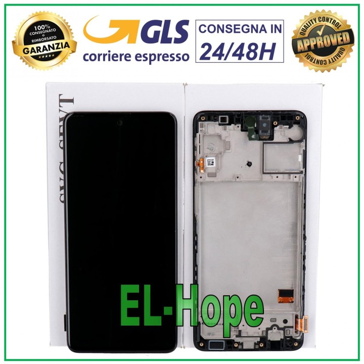 Cadre d e'cran d origine pour Samsung M31S SM M317 F/FN, e'cran tactile noir GH82-24114A