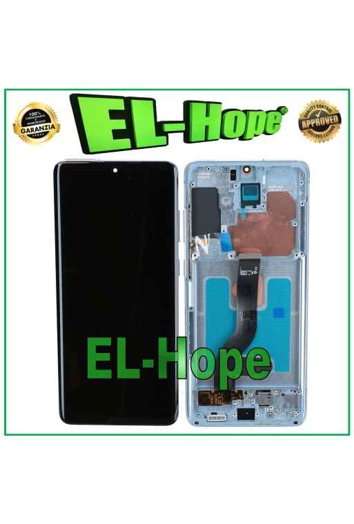 Écran LCD OLED tactile en verre bleu pour Samsung Galaxy S20+ Plus SM-G985/G986