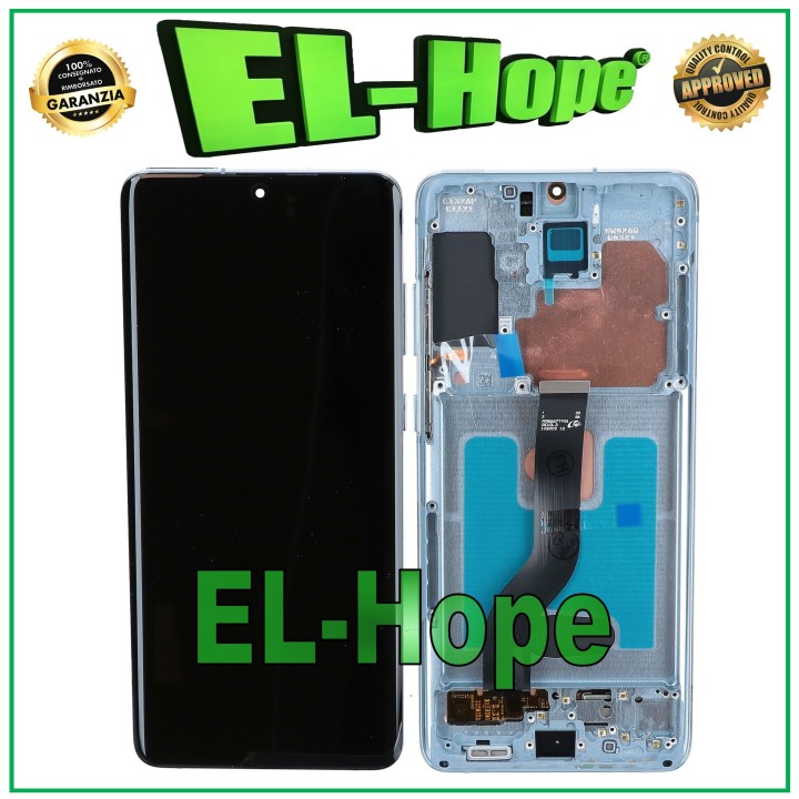 Écran LCD OLED tactile en verre bleu pour Samsung Galaxy S20+ Plus SM-G985/G986