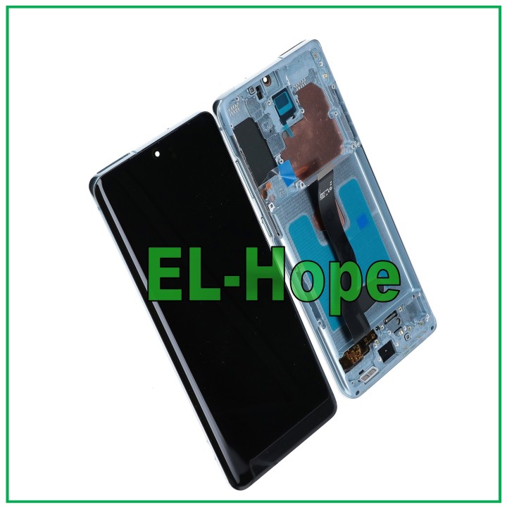 Écran LCD OLED tactile en verre bleu pour Samsung Galaxy S20+ Plus SM-G985/G986