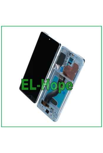 Écran LCD OLED tactile en verre bleu pour Samsung Galaxy S20+ Plus SM-G985/G986