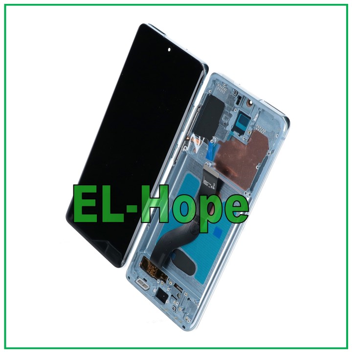 Écran LCD OLED tactile en verre bleu pour Samsung Galaxy S20+ Plus SM-G985/G986