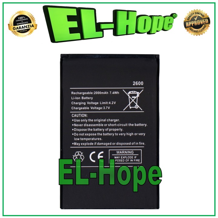 Batterie pour Wiko Sunny 3 / Lenny 1 2 3 / Jimmy / Rainbow 5030 2000 mAh
