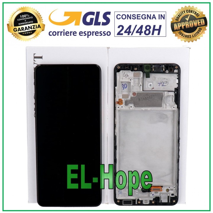 Cadre d origine, e'cran tactile noir pour Samsung A32 SM-A325 F/FN (GH82-25566A)