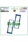 Compartiment pour carte nano SIM et micro SD pour Samsung Galaxy A12 SM A125F Bleu