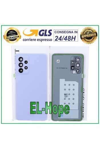 Cache batterie violet d origine pour Samsung Galaxy A52 SM-A525 F