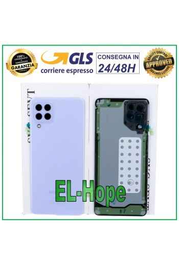 Cache batterie violet d origine pour Samsung Galaxy A22 SM-A225 F