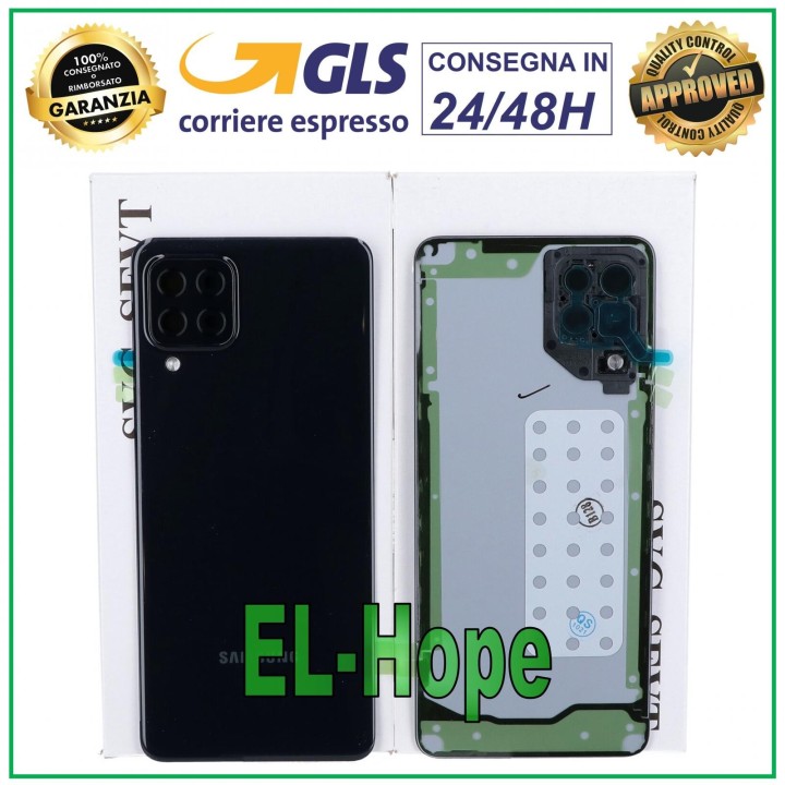 Cache batterie d origine Samsung Galaxy A22 SM-A225 4G Noir