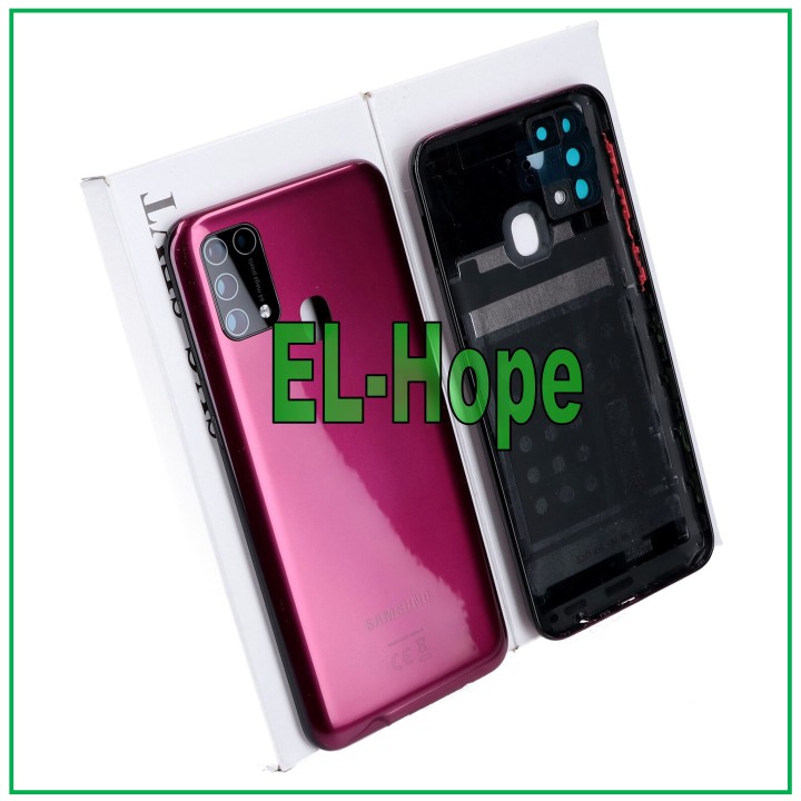 Cache batterie d origine Samsung Galaxy M31 SM-M315F, coque arrie're rouge