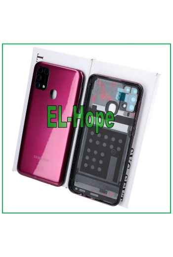 Cache batterie d origine Samsung Galaxy M31 SM-M315F, coque arrie're rouge