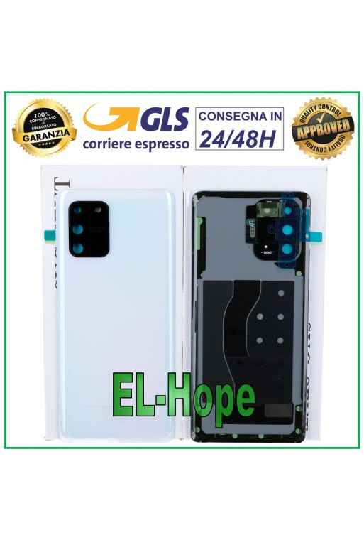 Coque arrie're d origine Samsung Galaxy S10 Lite SM-G770, cache batterie blanc prisme
