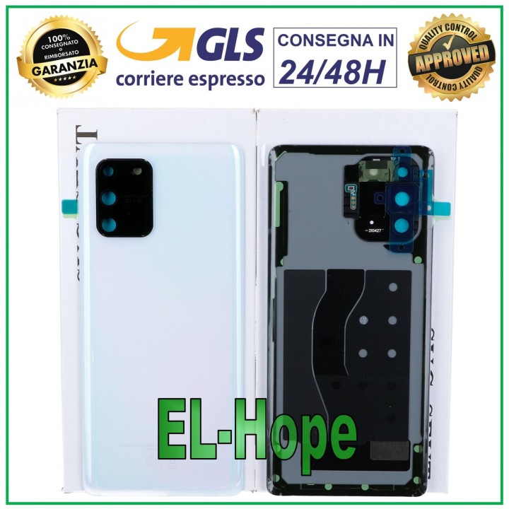 Coque arrie're d origine Samsung Galaxy S10 Lite SM-G770, cache batterie blanc prisme