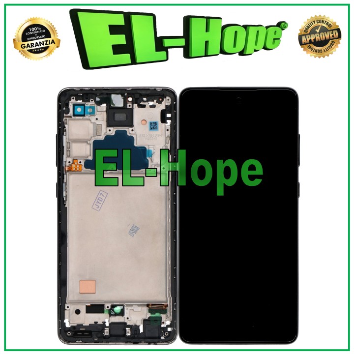 Écran tactile TFT + châssis pour Samsung Galaxy A72 SM A725 A726, noir