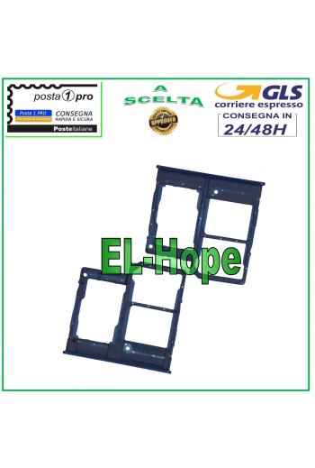 CHARIOT À FENTE COMPARTIMENT CARTE SIM LECTEUR MICRO SD SAMSUNG GALAXY A20E SM A202F BLEU