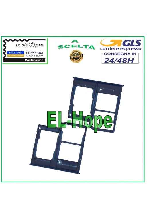 CHARIOT À FENTE COMPARTIMENT CARTE SIM LECTEUR MICRO SD SAMSUNG GALAXY A20E SM A202F BLEU