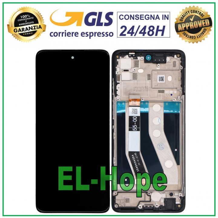Écran LCD + cadre pour Motorola Moto G62 5G XT2223 Écran tactile en verre