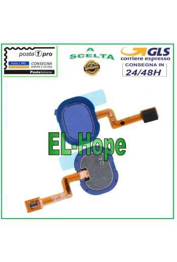 Bouton d accueil pour Samsung Galaxy A21S SM A217 F/FN, capteur d empreintes digitales bleu