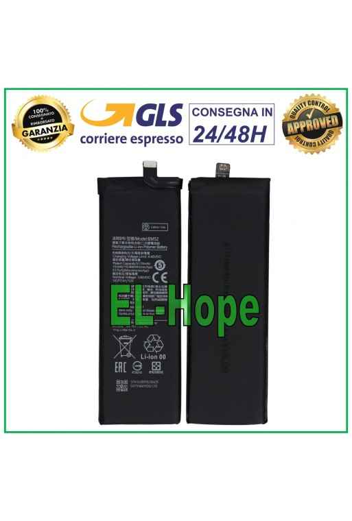 Batterie BM52 pour Xiaomi Mi Note 10 / Pro / Mi Note 10 Lite 5260 mAh