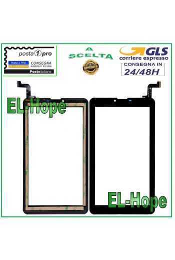 TABLETTE TACTILE EN VERRE MAJESTIC TAB 657 FLAT HSCTP-757-7-V0 NOIR NOIR