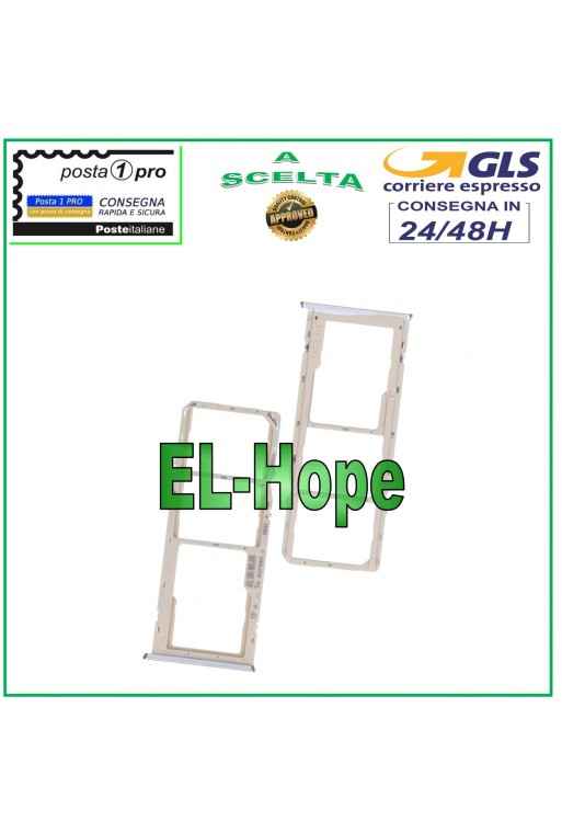 Compartiment pour carte SIM et carte micro SD OPPO A15 CPH2185 / A15S CPH2179 Argente'