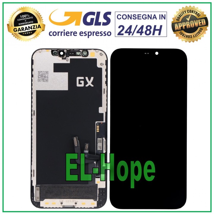Écran LCD OLED pour Apple iPhone 12/12 Pro, e'cran tactile en verre GX Original