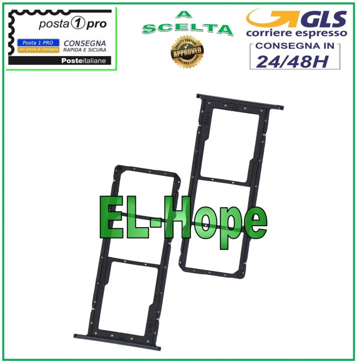 Support de carte SIM et micro SD pour HUAWEI Y7 2019 DUB-LX1 LX2 L22 NOIR