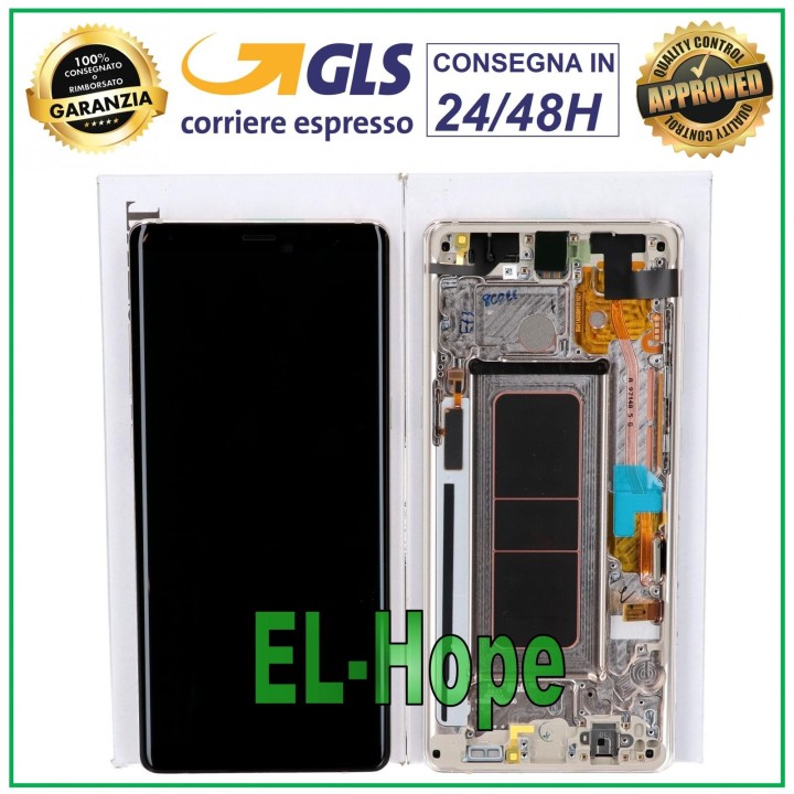 Écran d origine Samsung Note 8 SM N950 N950F tactile dore' GH97-21066D