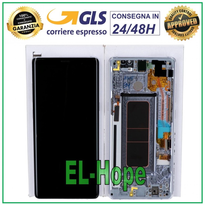 Écran d origine Samsung Note 8 SM N950 F tactile violet gris GH97-21065C
