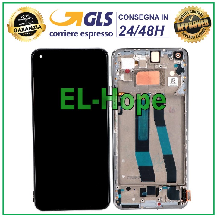Écran OLED tactile en verre blanc pour Xiaomi Mi 11 Lite 4G 5G NE M2101K9AG