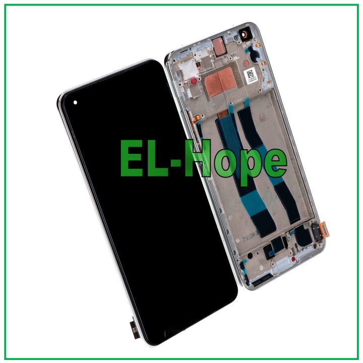 Écran OLED tactile en verre blanc pour Xiaomi Mi 11 Lite 4G 5G NE M2101K9AG