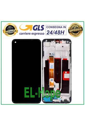 Écran LCD + châssis pour Oppo A74 5G CPH2197 CPH2263 Écran tactile en verre noir