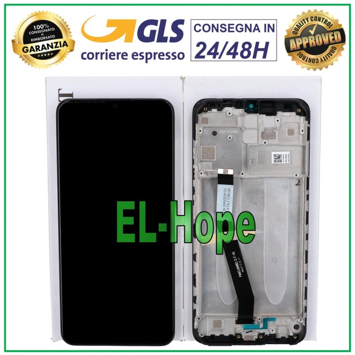 Cadre d e'cran LCD 100% original pour Xiaomi Redmi 9 M2004J19AG M2004J19G (verre tactile)
