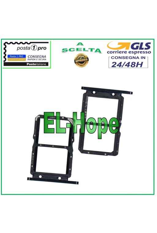 SUPPORT DE CARTE SIM ET COMPARTIMENT POUR CARTE MICRO SD HUAWEI NOVA 5T YAL-L21 L61 L71 NOIR