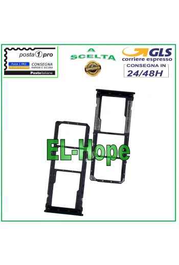 CHARIOT À FENTE COMPARTIMENT CARTE MICRO SIM SD XIAOMI REDMI NOTE 8T M1908C3XG NOIR