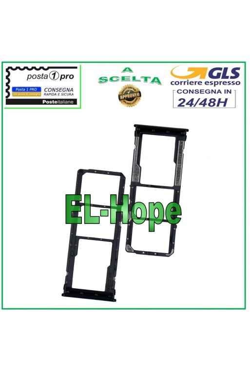 CHARIOT À FENTE COMPARTIMENT CARTE MICRO SIM SD XIAOMI REDMI NOTE 8T M1908C3XG NOIR