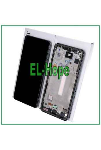 Écran tactile LCD 100 % d origine pour Samsung Galaxy A52S 5G SM-A528 A528B, cadre noir