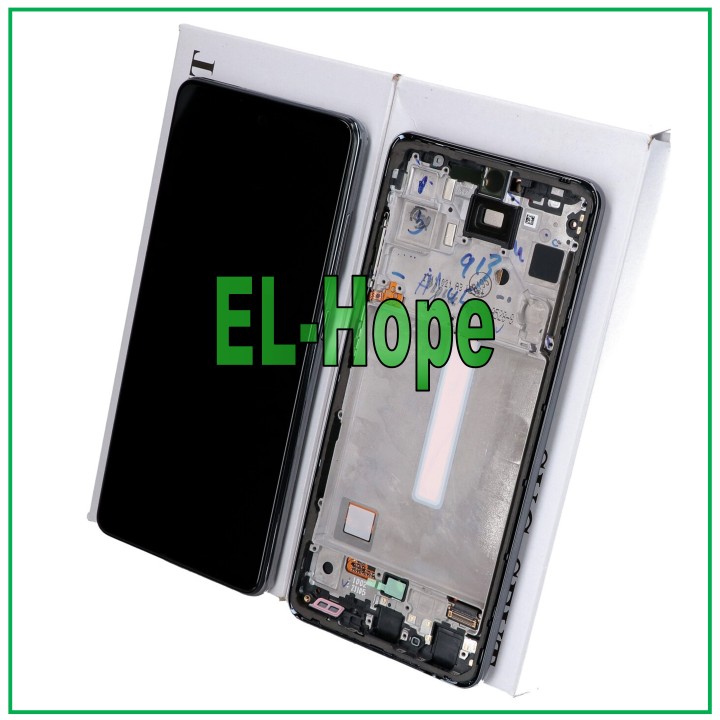 Écran tactile LCD d origine pour Samsung A52S 5G SM A528 A528B, cadre noir, GH82-26861A