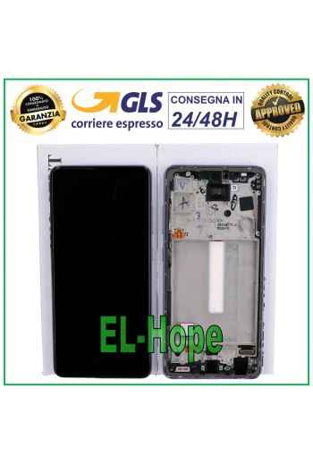 Écran tactile LCD 100 % d origine Samsung Galaxy A52S SM A528 A528B Cadre violet