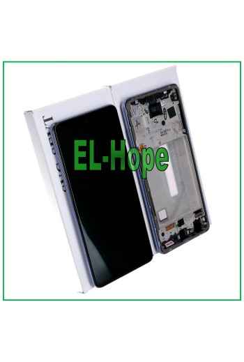 Écran tactile LCD 100 % d origine Samsung Galaxy A52S SM A528 A528B Cadre violet