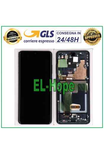 Écran LCD tactile d origine Samsung Galaxy S20 Ultra SM-G988, noir
