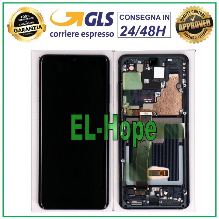 Cadre d origine, e'cran tactile noir pour Samsung S20 Ultra SM-G988 (GH82-26033A)