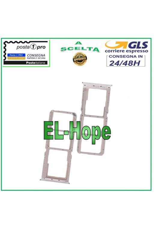 Compartiment pour carte SIM et carte SD OPPO A52 CH2061 CPH2069 PDAM10 PADM00 Argent